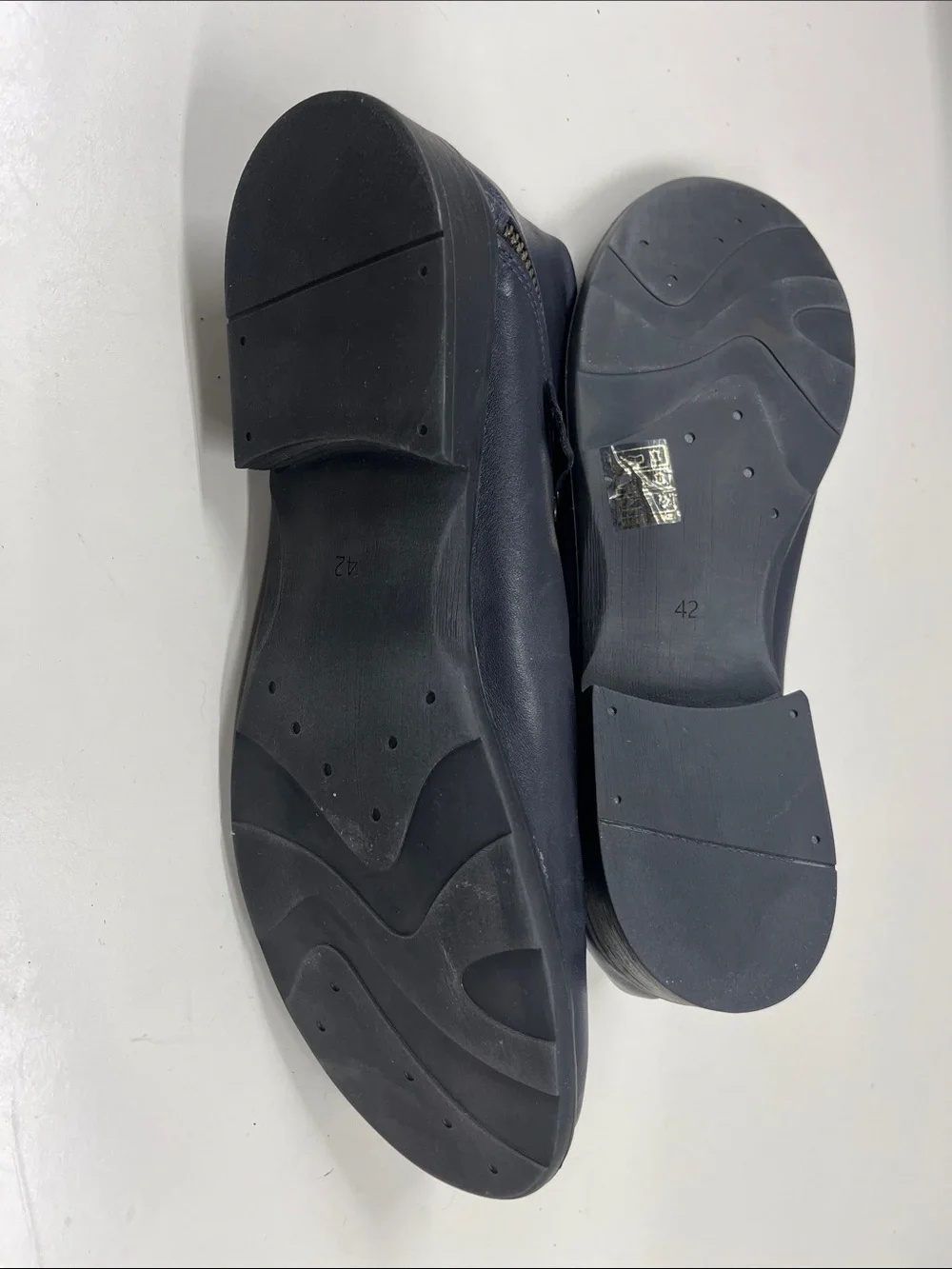 New Bueno Ankle Boots in Blue Leather Size 42